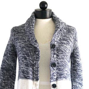 Gap Lamb's Wool Blend Color Block Cardigan